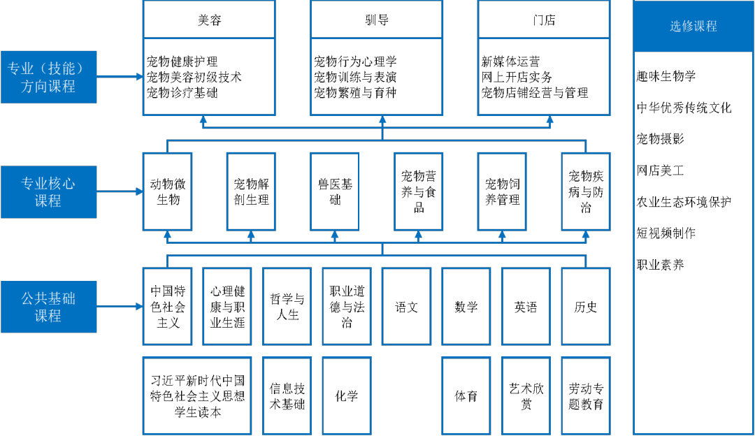 上海科技管理学校宠物养护与经营课程设置.png