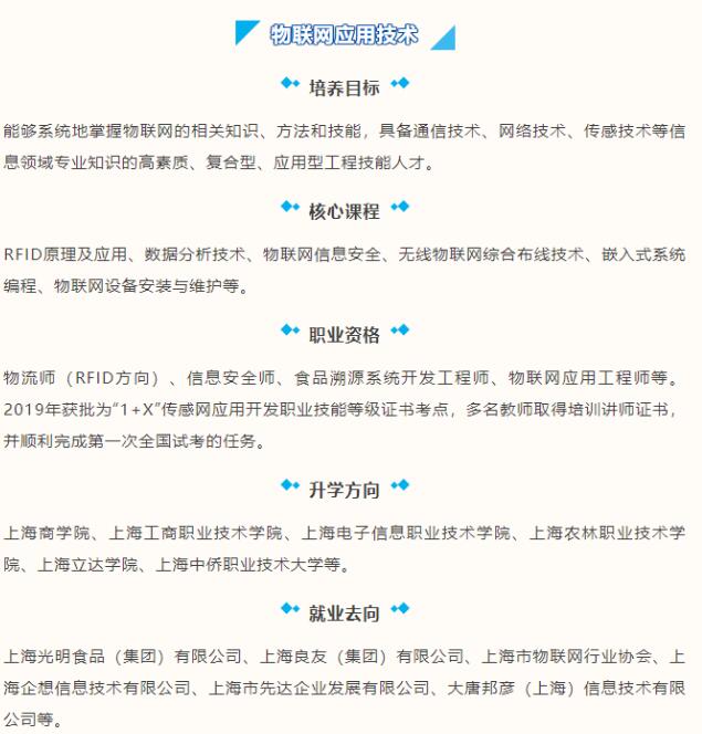 上海市贸易学校中专专业介绍