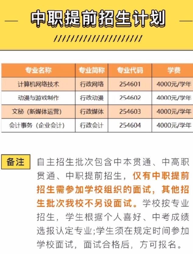 2023年度上海市行政管理学校自主招生【提前招生（中专）】面试流程